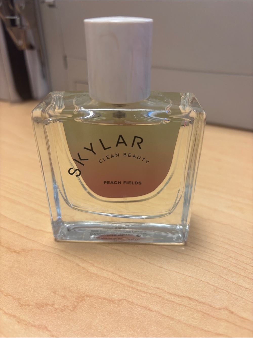 Skylar Peach Fields Perfume — Clear Glass Bottle with White Cap 1.7
